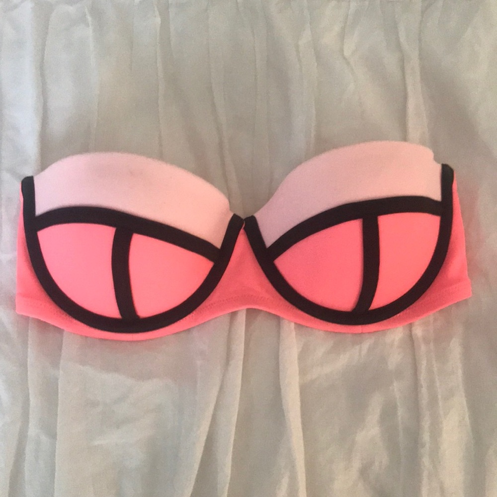 VS Swim pink/coral trinagl style bathing suit